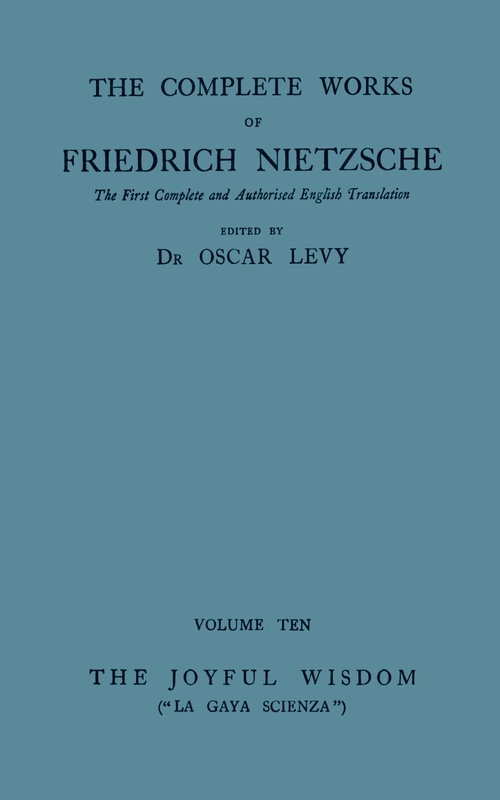 The Joyful Wisdom ("La Gaya Scienza") cover