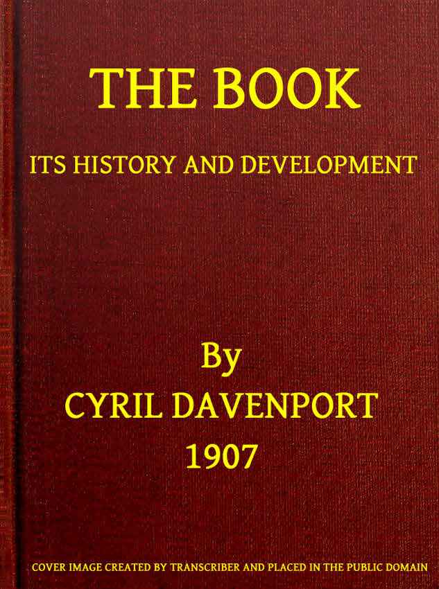 The Book: Its History and Development cover