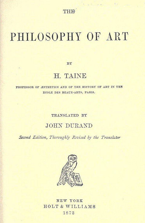 The Philosophy of Art cover