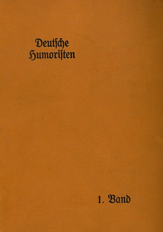 Deutsche Humoristen, 1. Band (von 8) cover