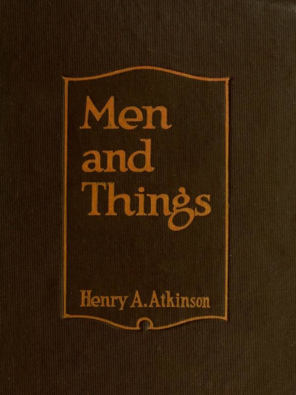 Men and Things cover