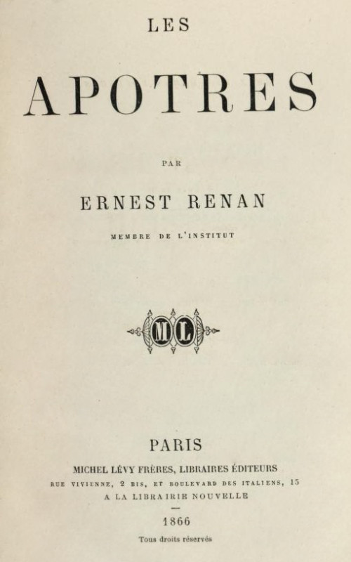 Les apôtres cover