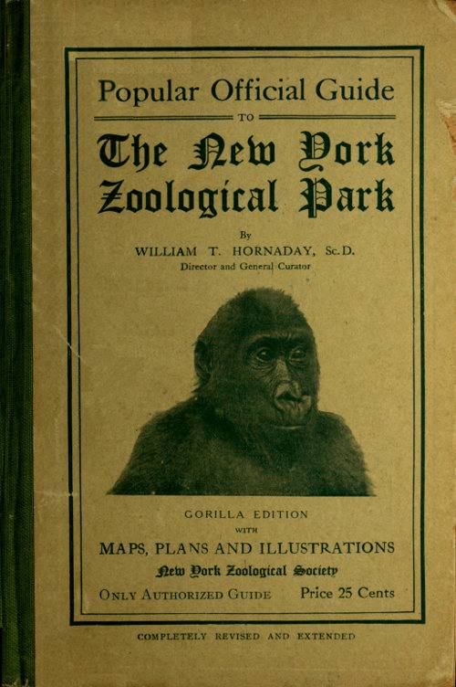 Popular Official Guide to the New York Zoological Park (September 1915) / Thirteenth Edition cover