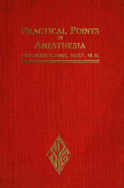 Practical Points in Anesthesia cover