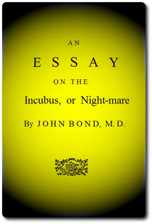 An Essay on the Incubus, or Night-mare cover