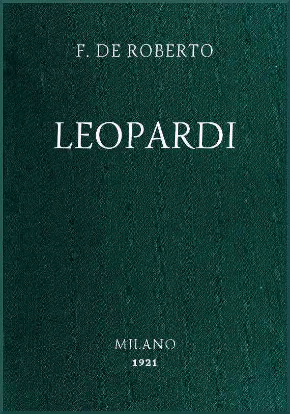 Leopardi cover