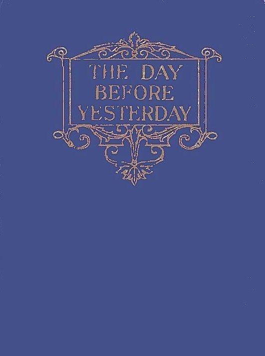 The Day Before Yesterday cover