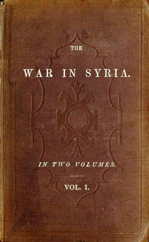 The War in Syria, Volume 1 (of 2) cover