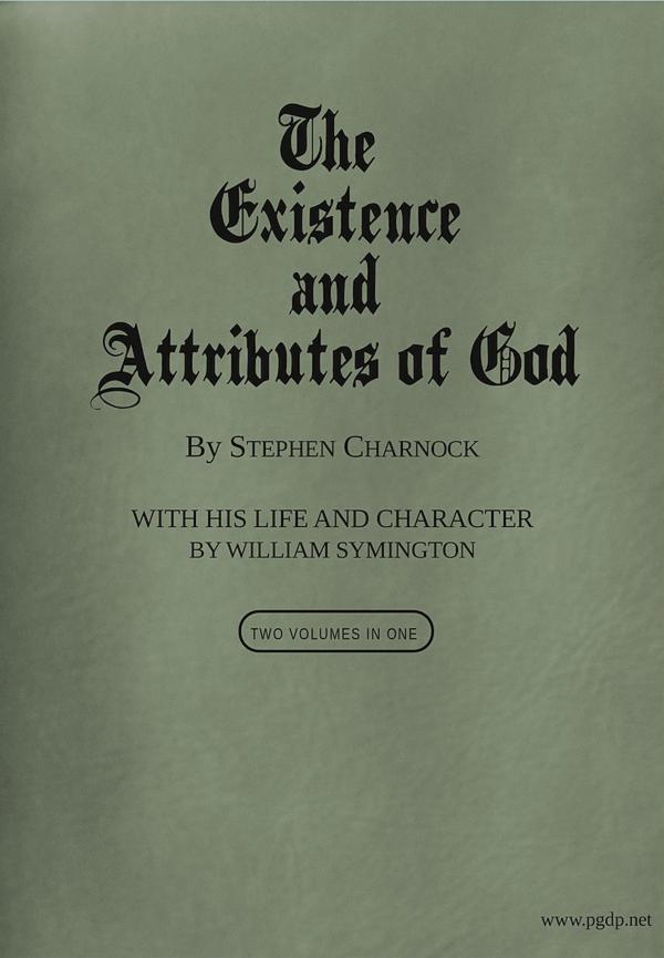 The Existence and Attributes of God, Volumes 1 and 2 cover