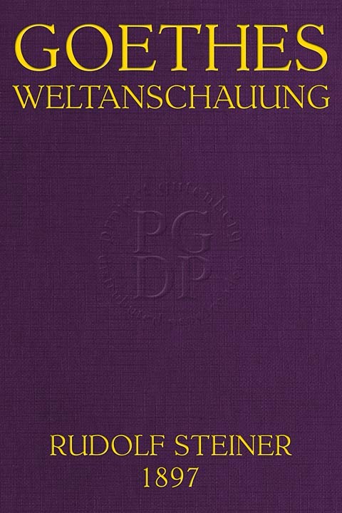 Goethes Weltanschauung cover
