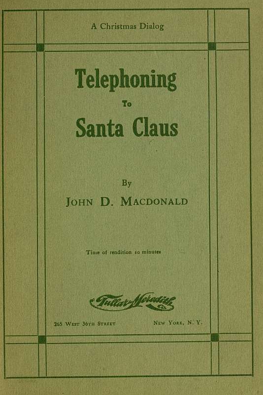 Telephoning to Santa Claus cover