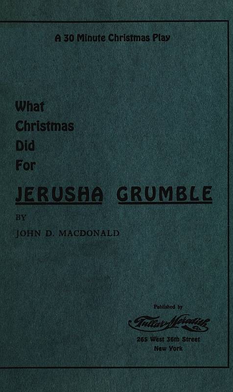What Christmas Did for Jerusha Grumble cover