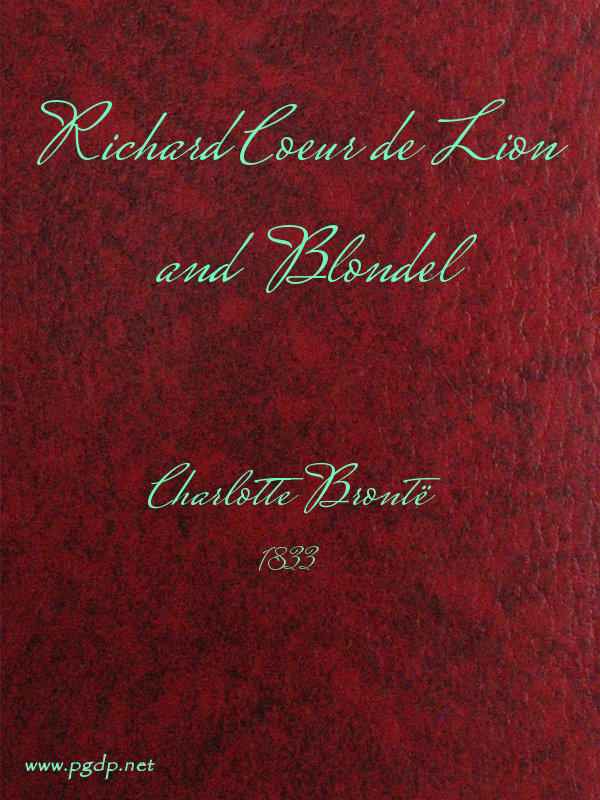 Richard Coeur de Lion and Blondel cover
