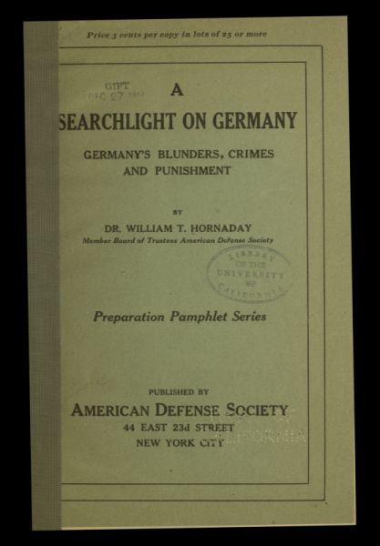 A searchlight on Germany: Germany's Blunders, Crimes and Punishment cover