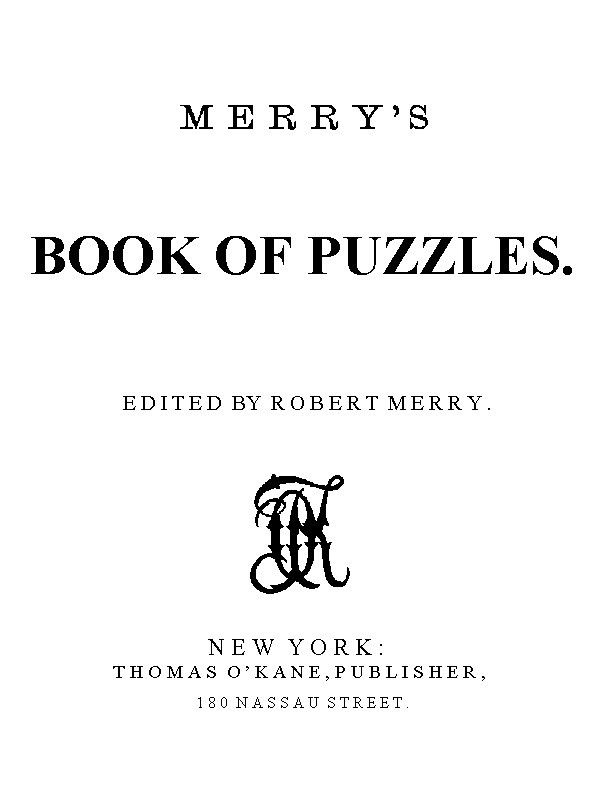 Merry's Book of Puzzles cover