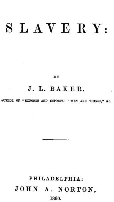 Slavery cover
