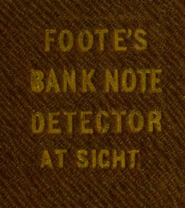 The Universal Counterfeit and Altered Bank Note Detector, at Sight cover