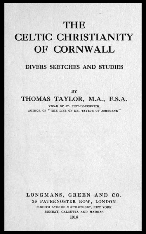 The Celtic Christianity of Cornwall: Divers Sketches and Studies cover