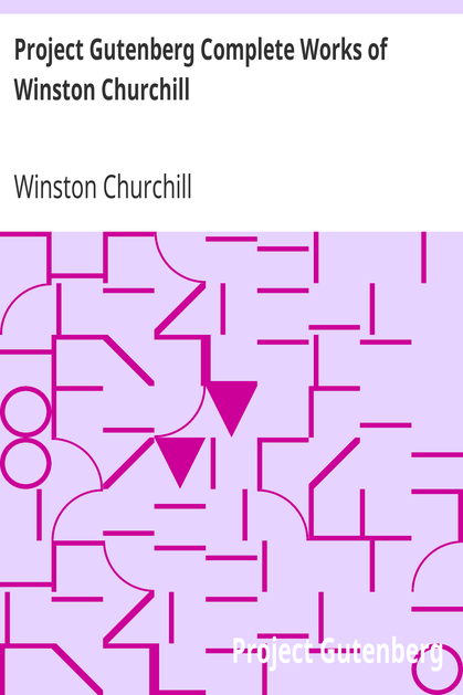 Project Gutenberg Complete Works of Winston Churchill cover