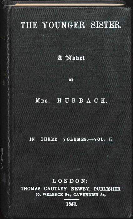 The Younger Sister: A Novel, Vol. I. cover