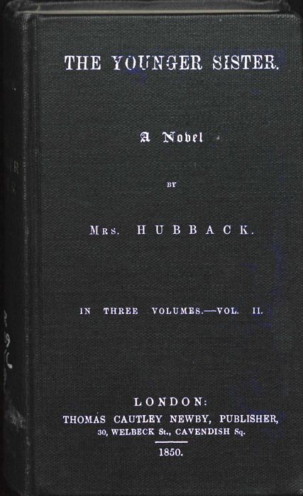 The Younger Sister: A Novel, Vol. II. cover
