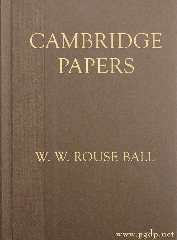 Cambridge Papers cover