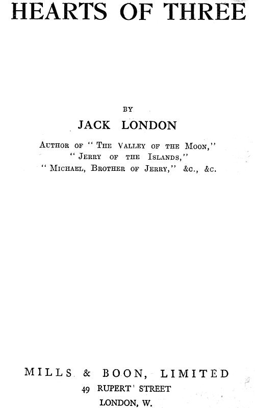 Hearts of three cover