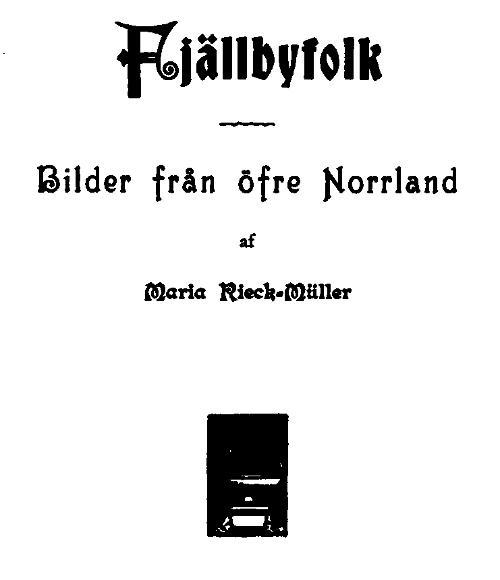Fjällbyfolk: Bilder från öfre Norrland cover