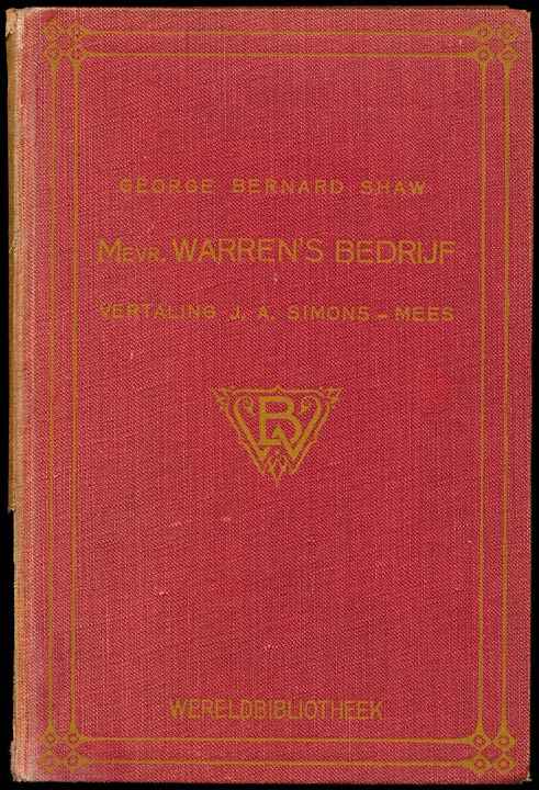 Mevr. Warren's Bedrijf cover