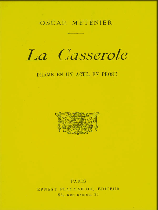 La casserole: drame en un acte, en prose cover