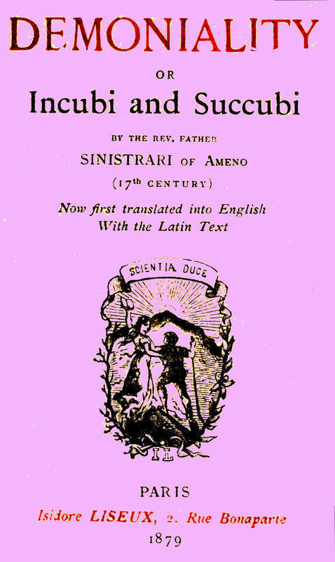 Demoniality; or, Incubi and Succubi cover