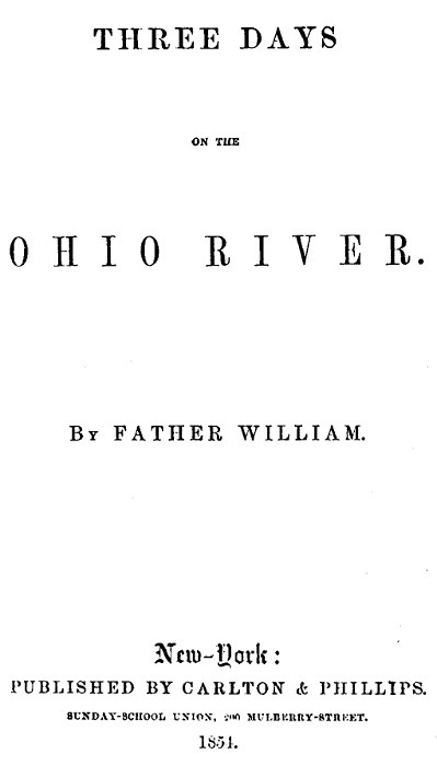 Three Days on the Ohio River cover