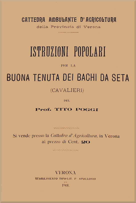 Istruzioni popolari per la buona tenuta dei bachi da seta cover