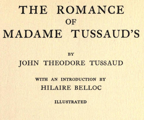The Romance of Madame Tussaud's cover