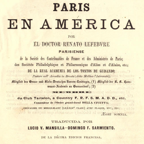 Paris en América cover