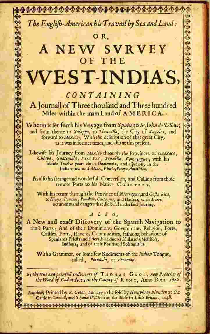 The English-American, His Travail by Sea and Land: or, A New Survey of the West-India's cover