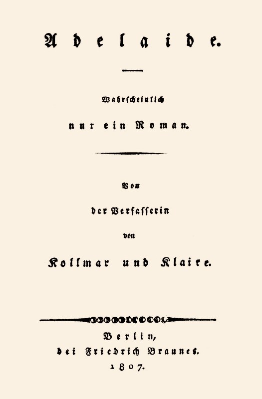 Adelaide: Wahrscheinlich nur ein Roman cover