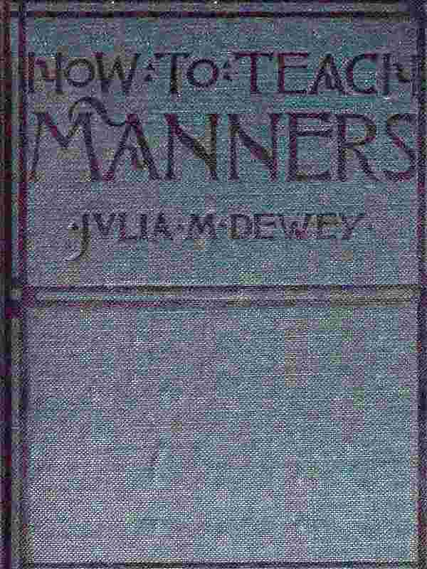 How to Teach Manners in the School-room cover