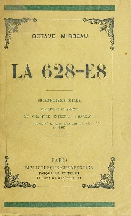 La 628-E8 / Comprenant en annexe le chapitre intégral "Balzac" cover