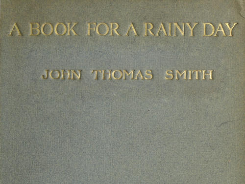 A Book for a Rainy Day; or, Recollections of the Events of the Years 1766-1833 cover