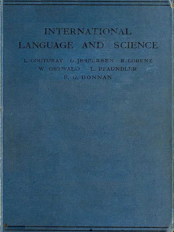 International Language and Science / Considerations on the Introduction of an International Language into Science cover