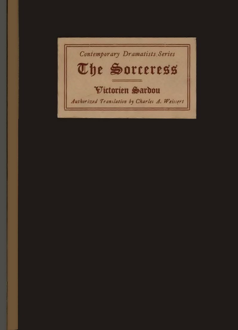 The Sorceress: A Drama in Five Acts cover
