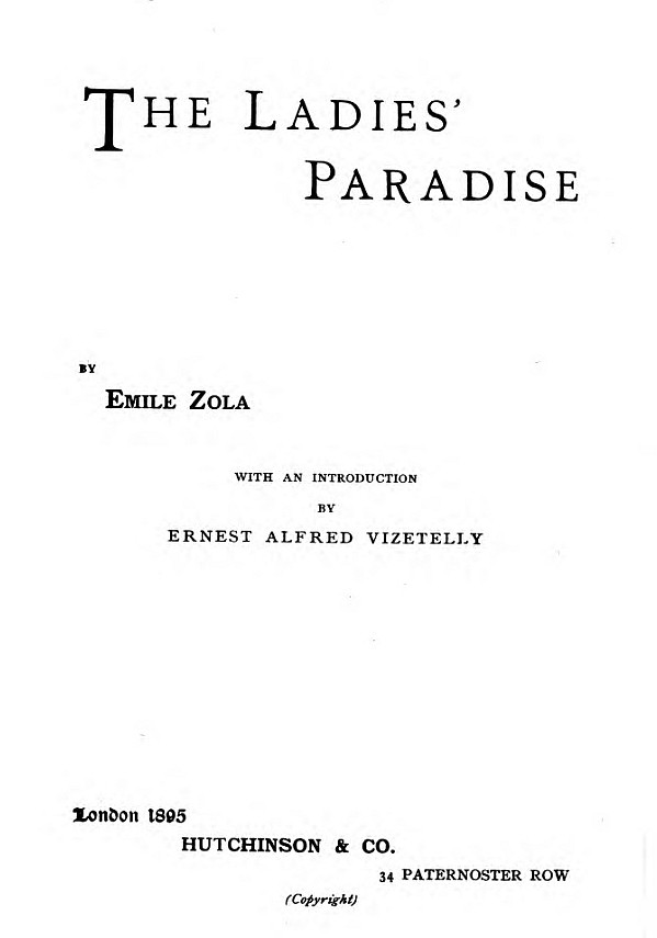 The Ladies' Paradise cover