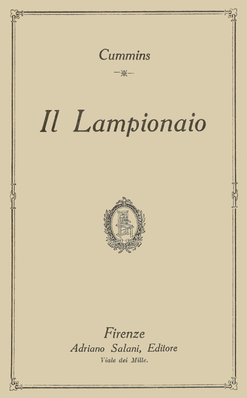 Il lampionaio cover