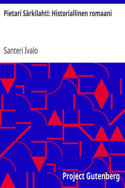 Pietari Särkilahti: Historiallinen romaani cover