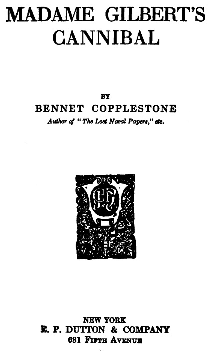 Madame Gilbert's Cannibal cover