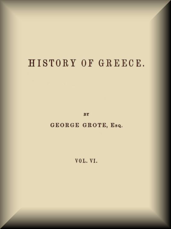 History of Greece, Volume 06 (of 12) cover