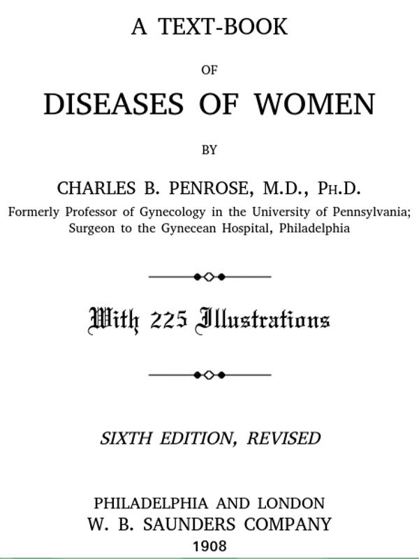 A Text-book of Diseases of Women cover