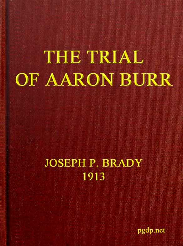 The Trial of Aaron Burr cover