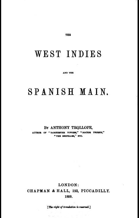 The West Indies and the Spanish Main cover